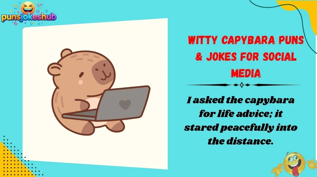 witty-capybara-puns-and-jokes-for-social-media Witty Capybara Puns & Jokes for Social Media