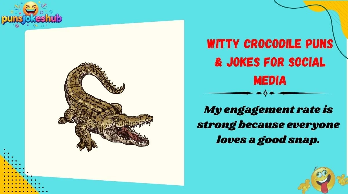 Witty Crocodile Puns & Jokes for Social Media
