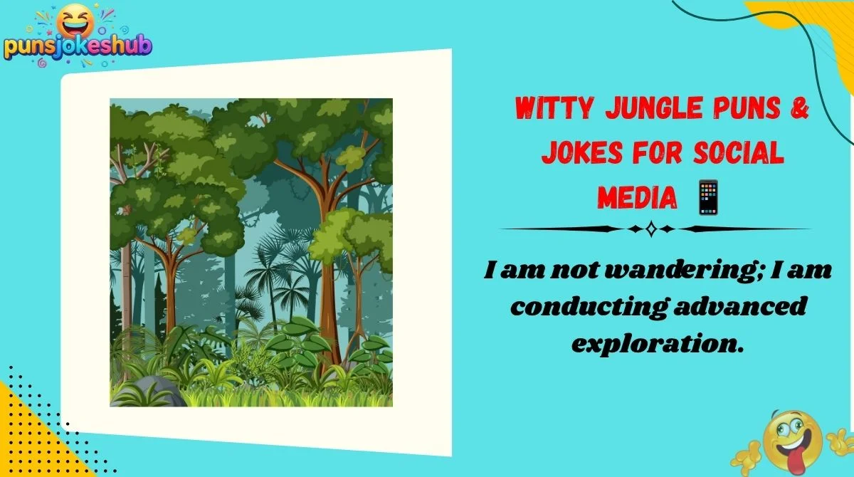 Witty Jungle Puns & Jokes for Social Media 📱