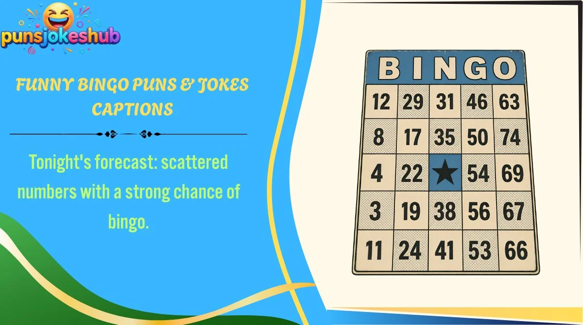 Funny Bingo Puns & Jokes Captions