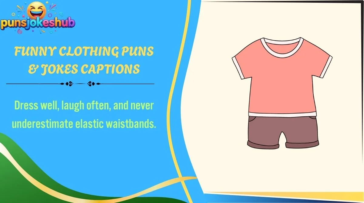 Funny Clothing Puns & Jokes Captions