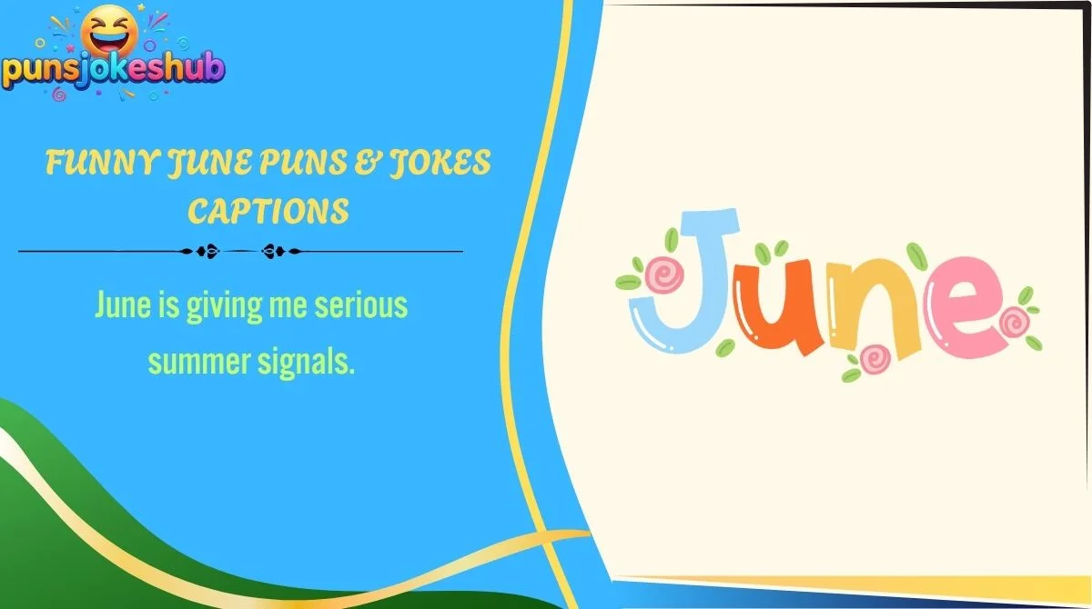 Funny June Puns & Jokes Captions