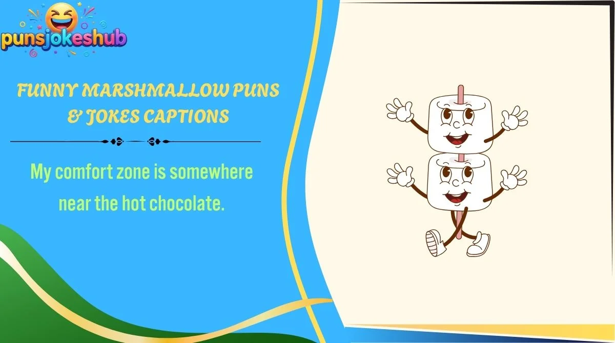 Funny Marshmallow Puns & Jokes Captions