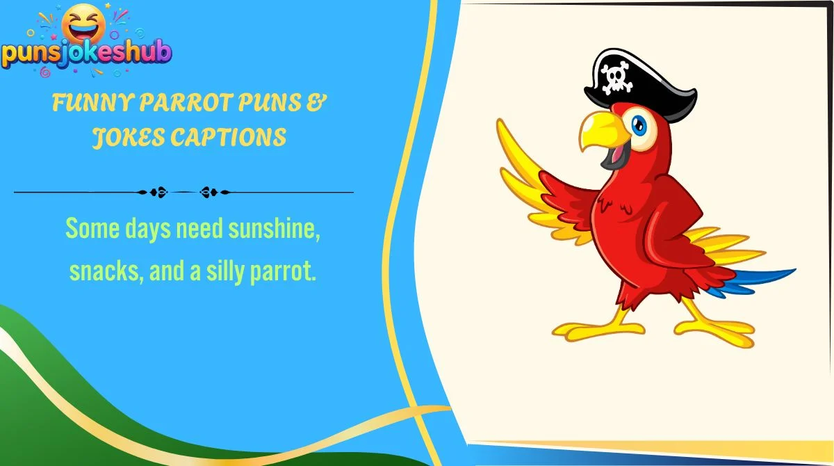 funny-parrot-puns-and-jokes-captions Funny Parrot Puns & Jokes Captions