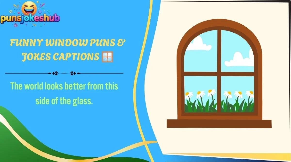 Funny Window Puns & Jokes Captions