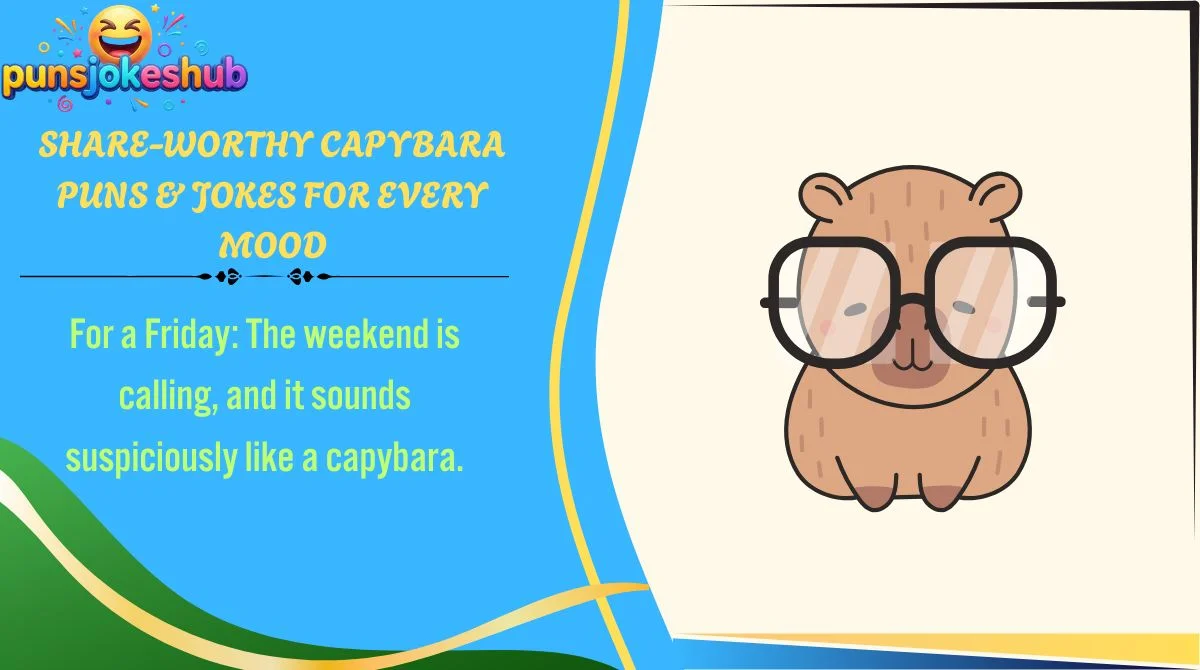 Share-Worthy Capybara Puns & Jokes for Every Mood