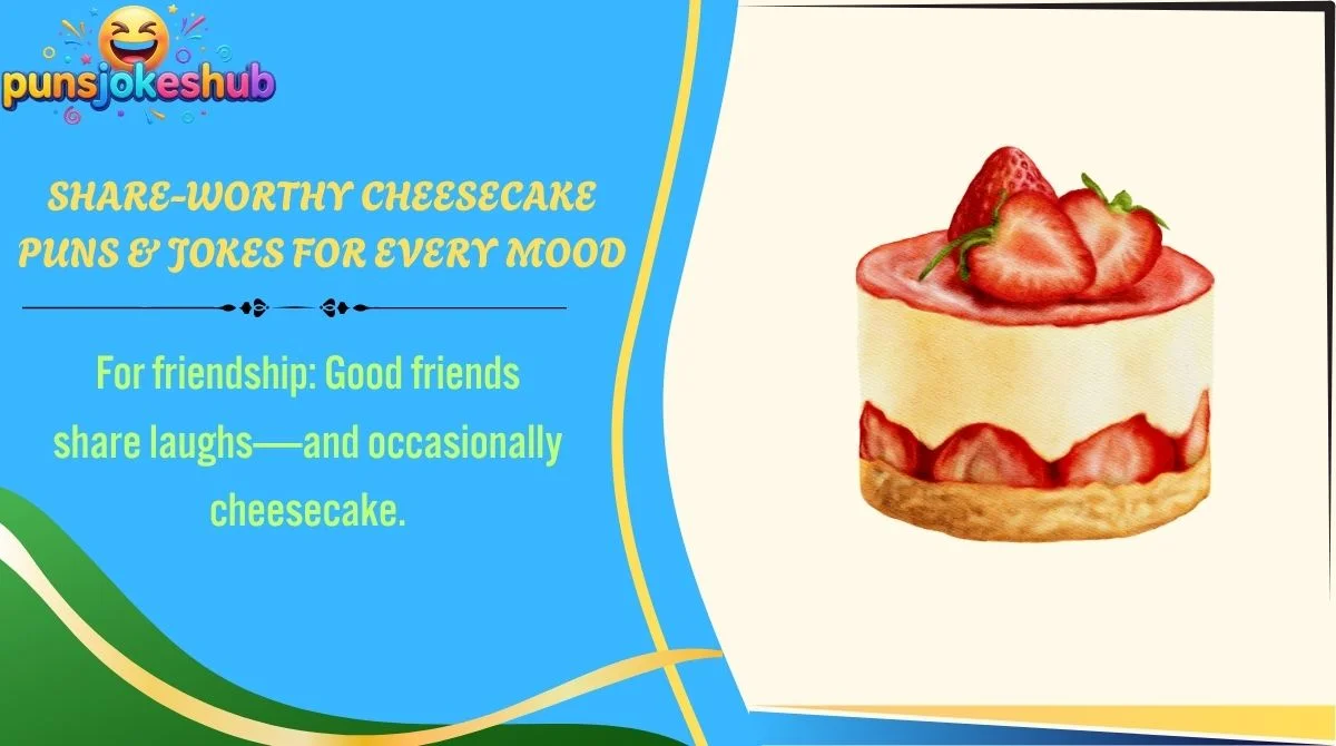 Share-Worthy Cheesecake Puns & Jokes for Every Mood