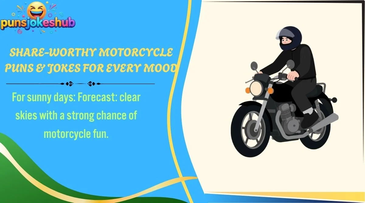 Share-Worthy Motorcycle Puns & Jokes for Every Mood