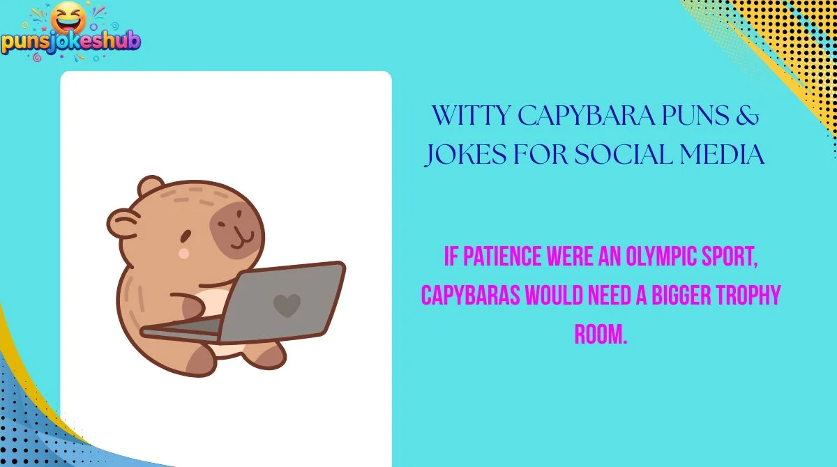 Witty Capybara Puns & Jokes for Social Media