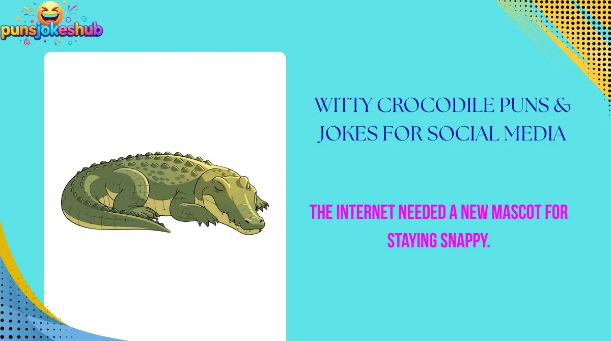 Witty Crocodile Puns & Jokes for Social Media