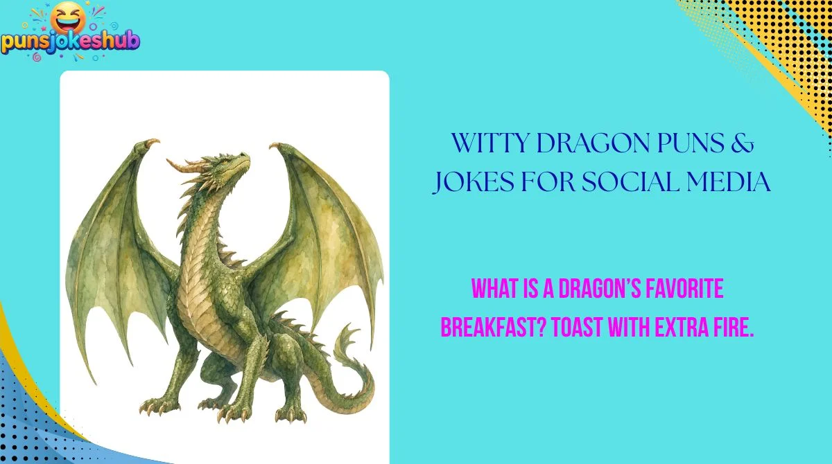 Witty Dragon Puns & Jokes for Social Media