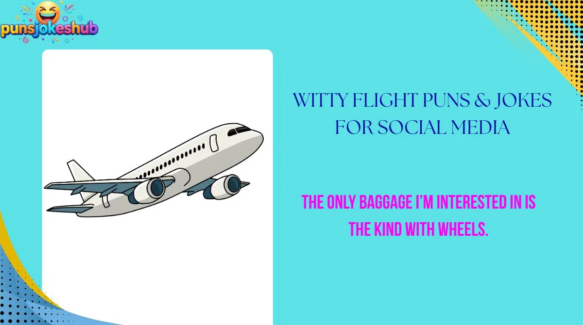 Witty Flight Puns & Jokes for Social Media