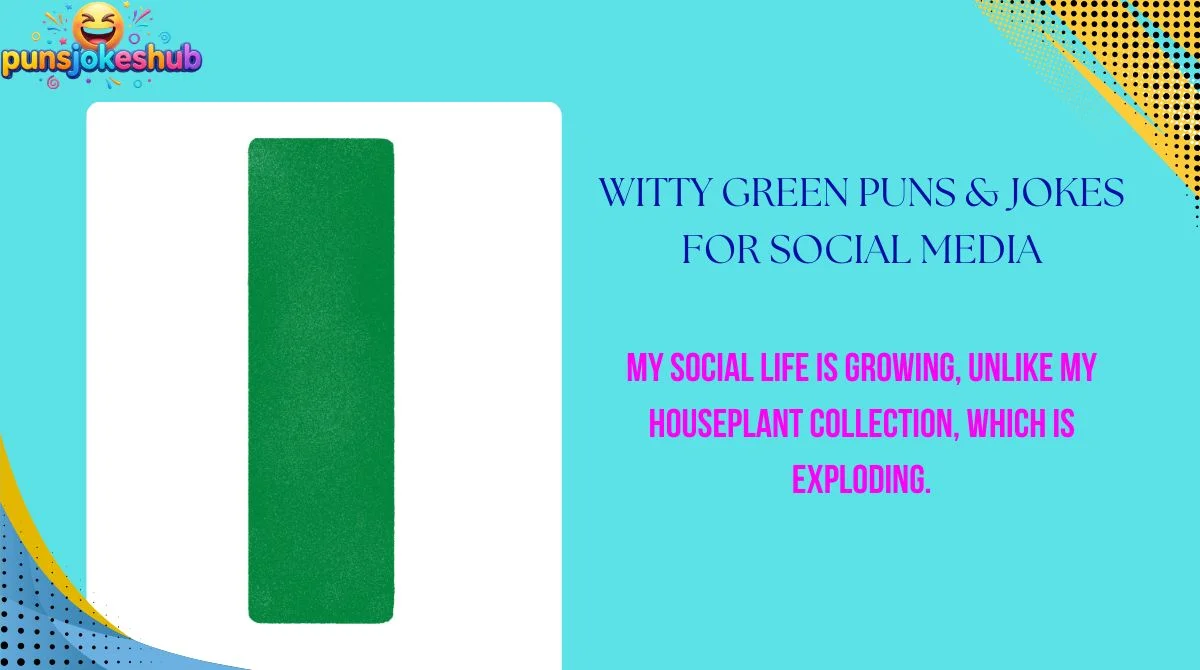 Witty Green Puns & Jokes for Social Media