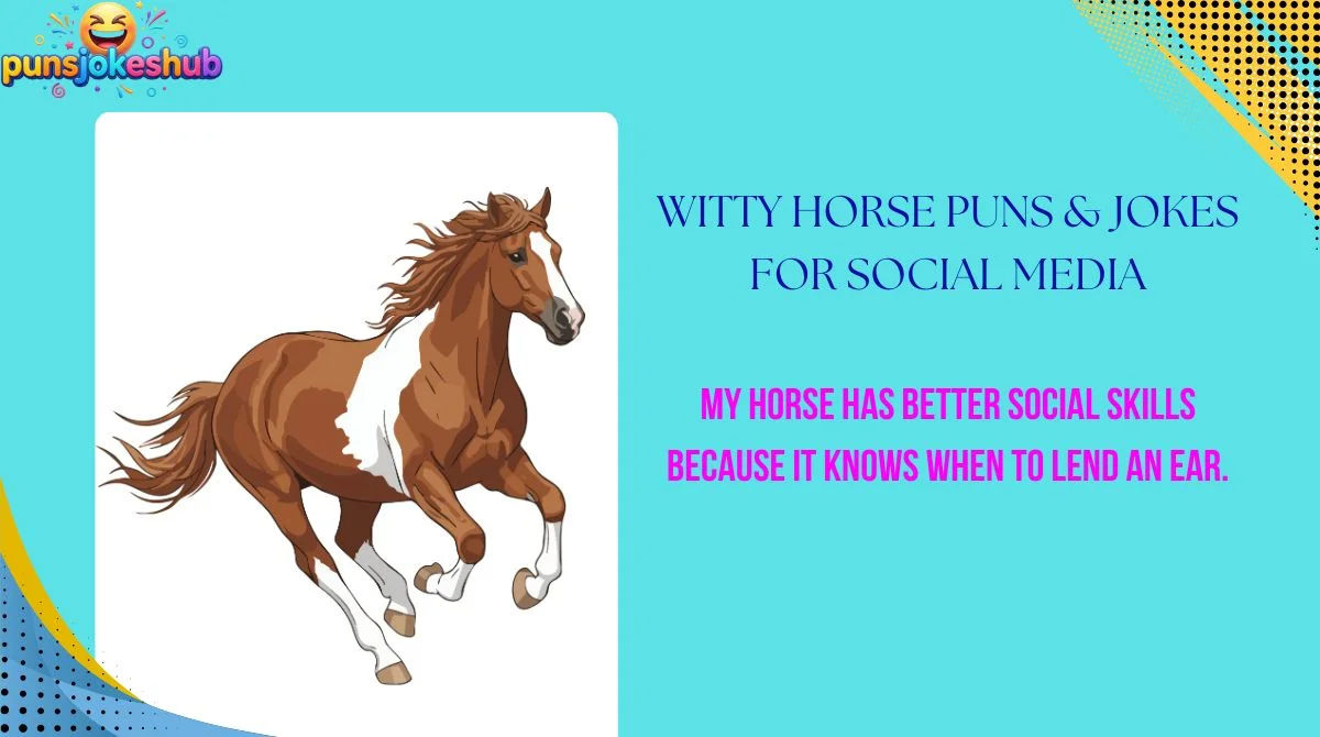 Witty Horse Puns & Jokes for Social Media