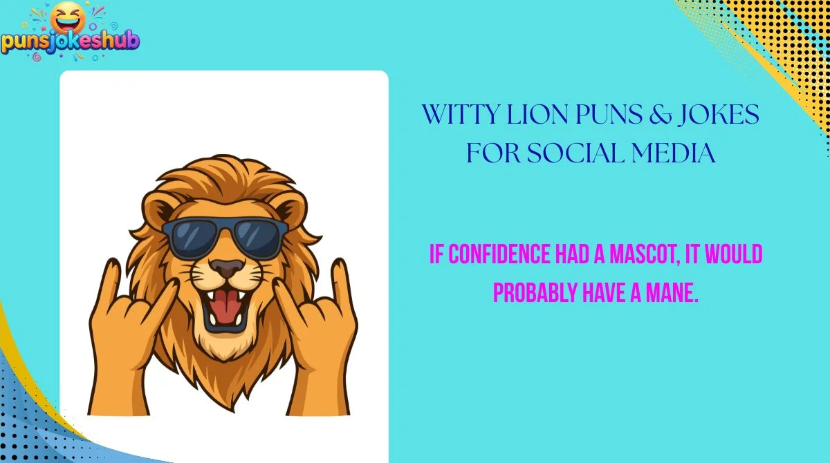 Witty Lion Puns & Jokes for Social Media