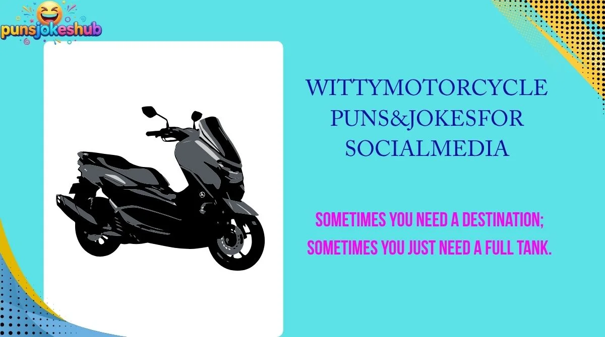 Witty Motorcycle Puns & Jokes for Social Media